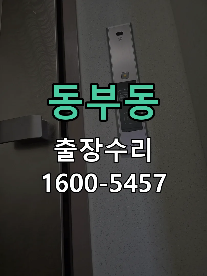 동부동 잠금장치 동작 확인