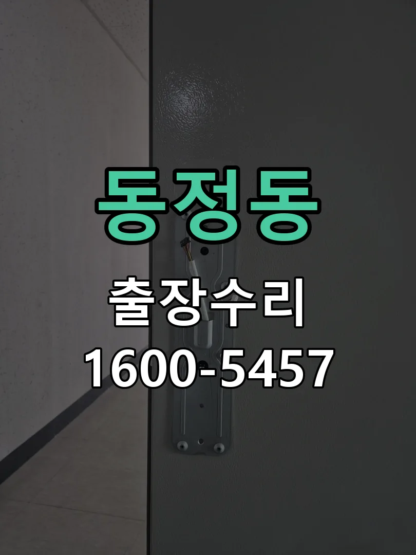 동정동 도어락 열쇠 출장 수리
