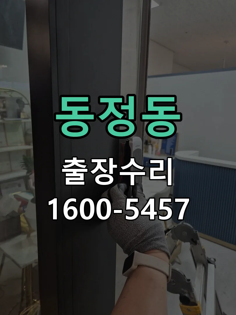동정동 잠금장치 동작 확인