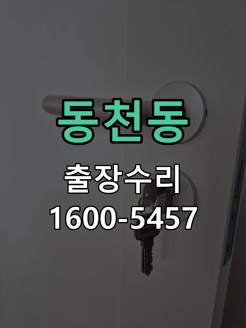 동천동 도어락 열쇠 출장 수리