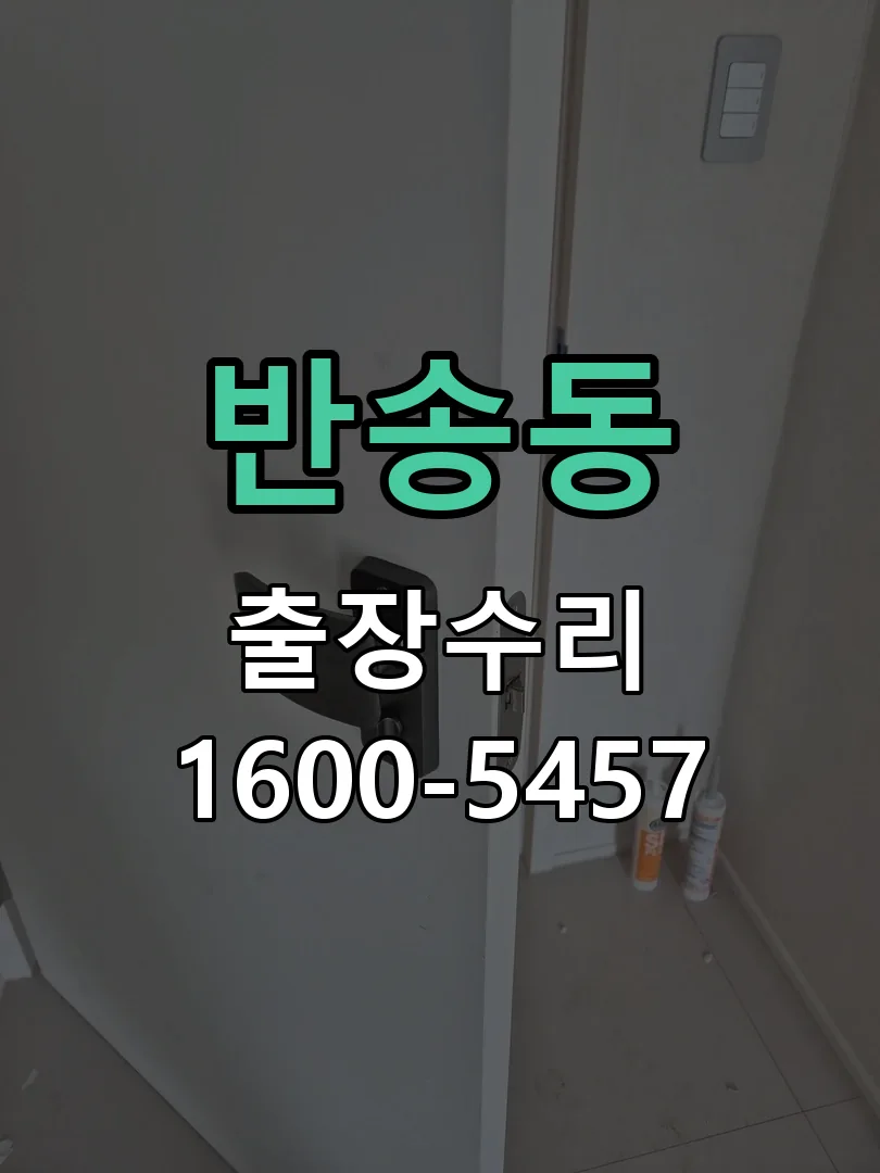 반송동 도어락 열쇠 출장 수리