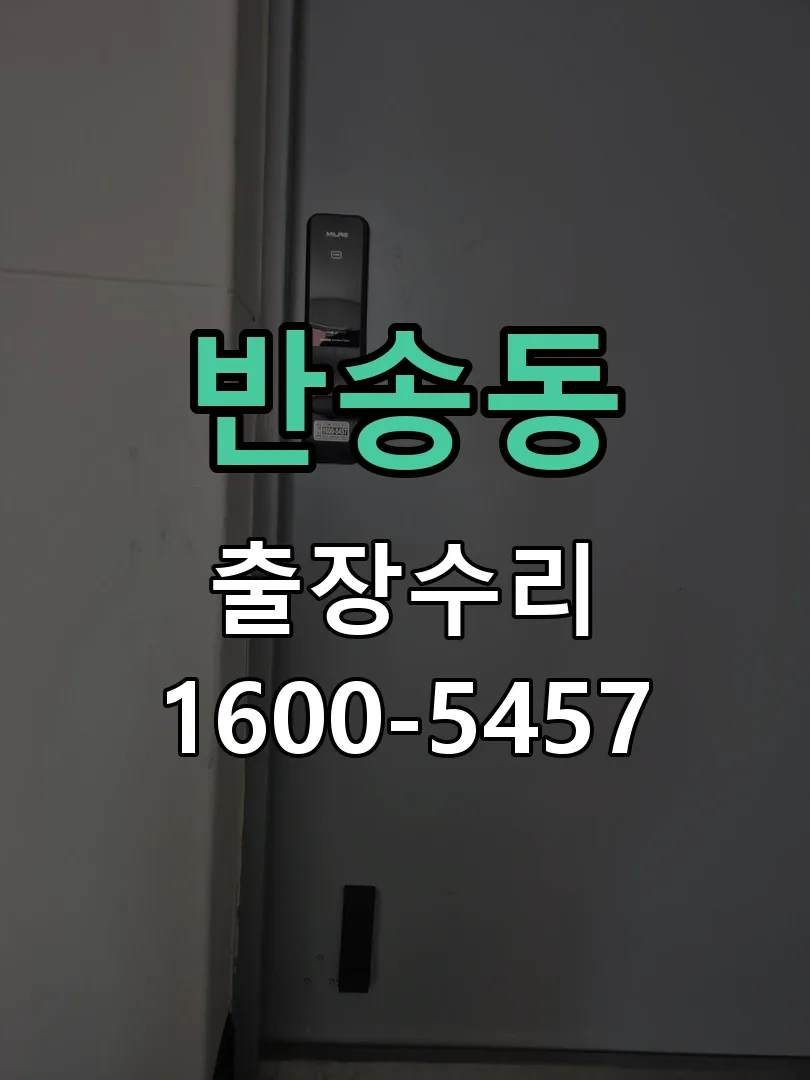 반송동 도어락 열쇠 출장 수리