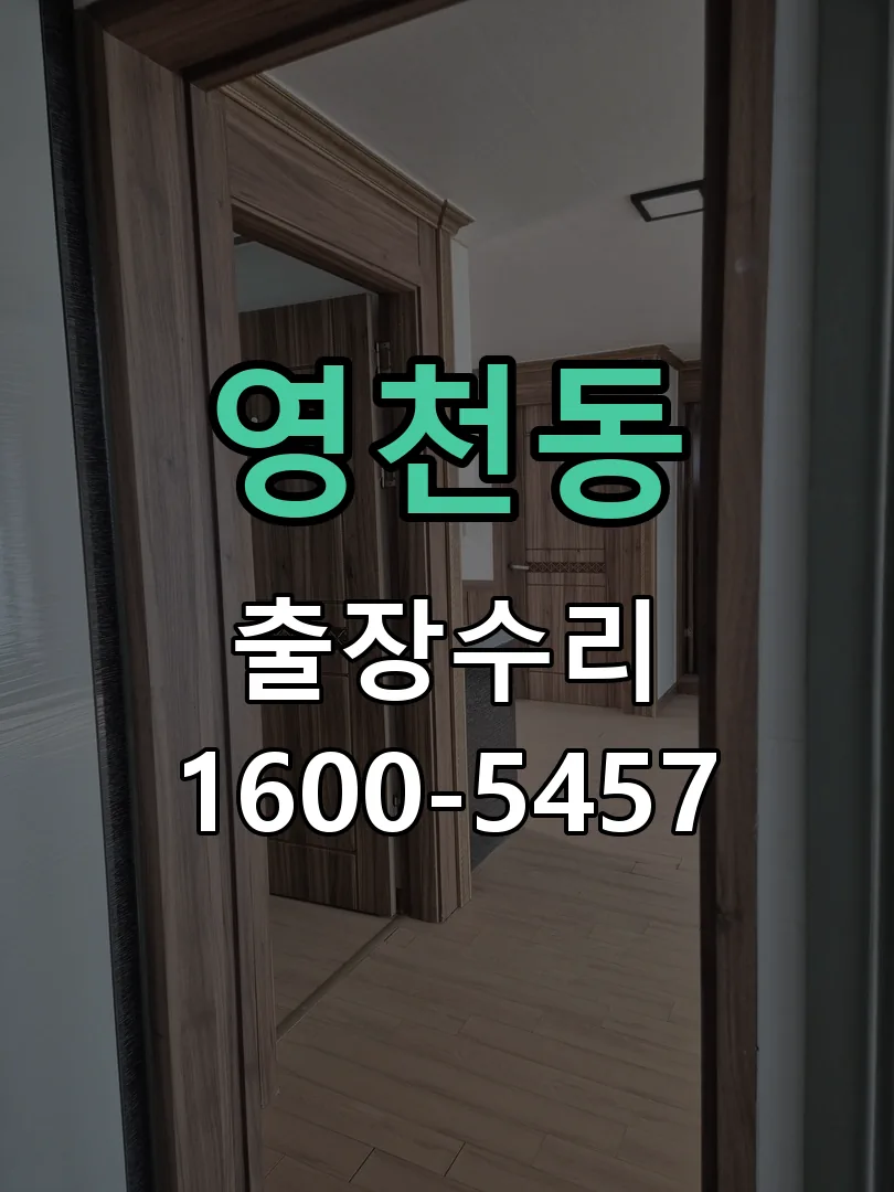 영천동 도어락 열쇠 출장 수리