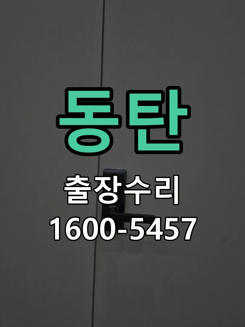 동탄 잠금장치 동작 확인