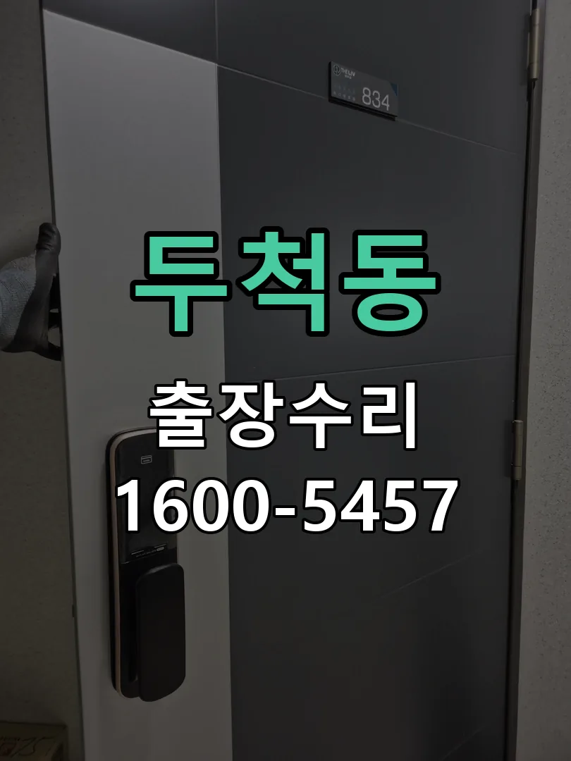 두척동 잠금장치 동작 확인