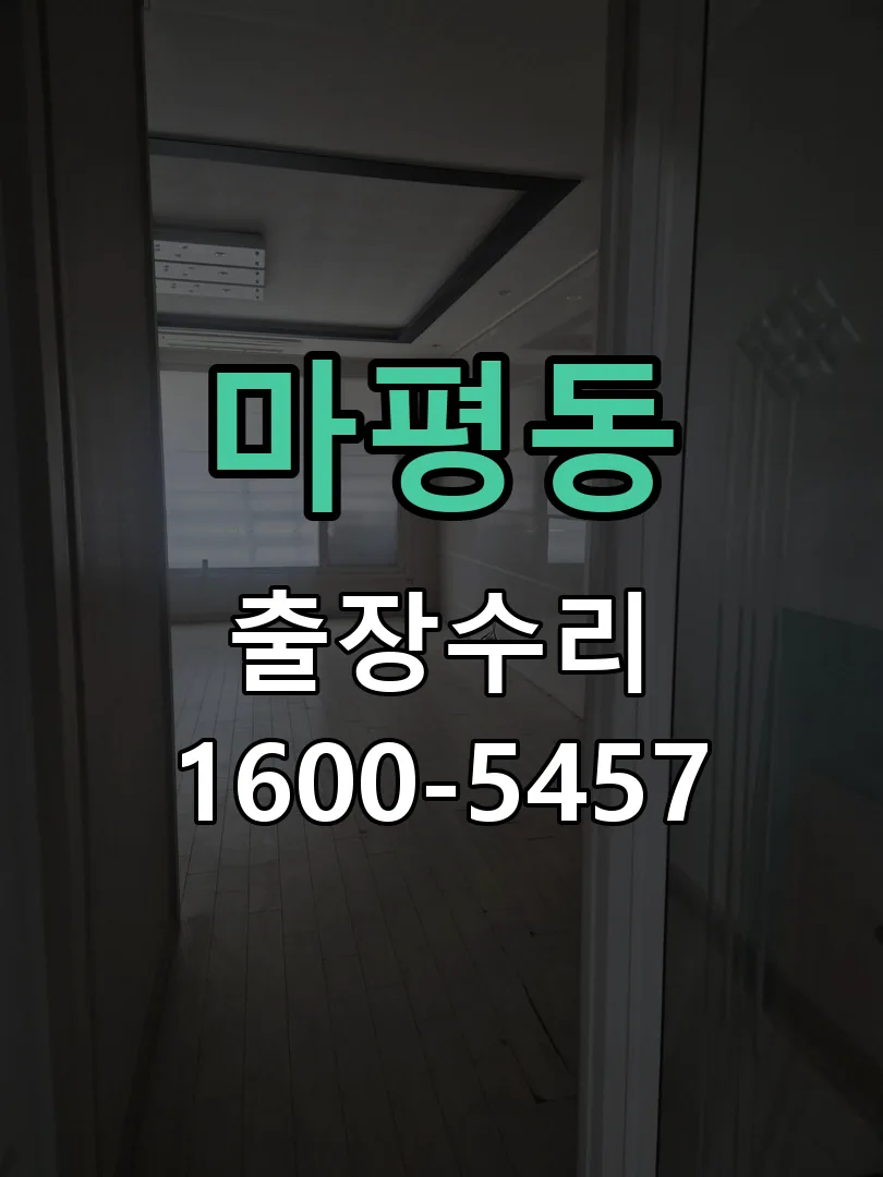 마평동 현장 도착 후 상태 확인