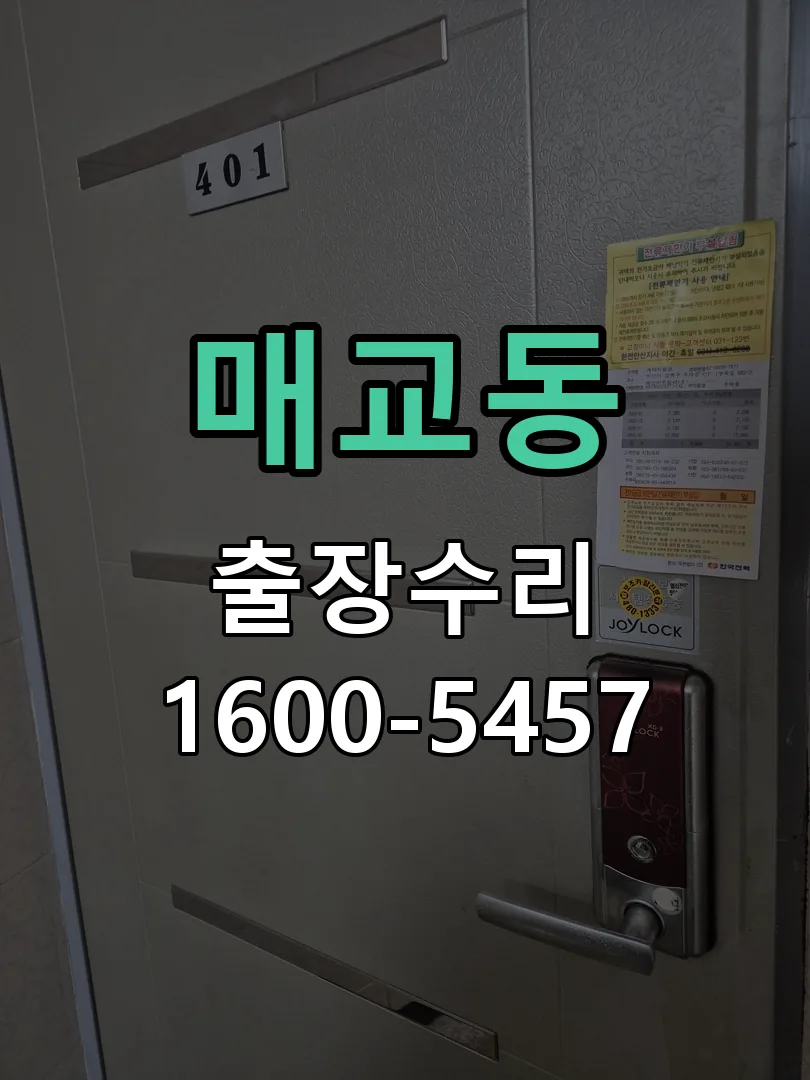 매교동 잠금장치 동작 확인