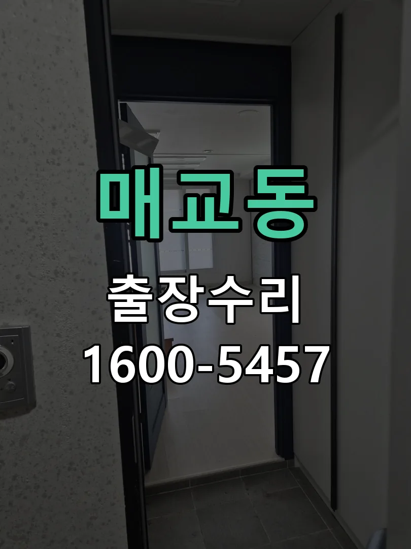 매교동 현장 도착 후 상태 확인