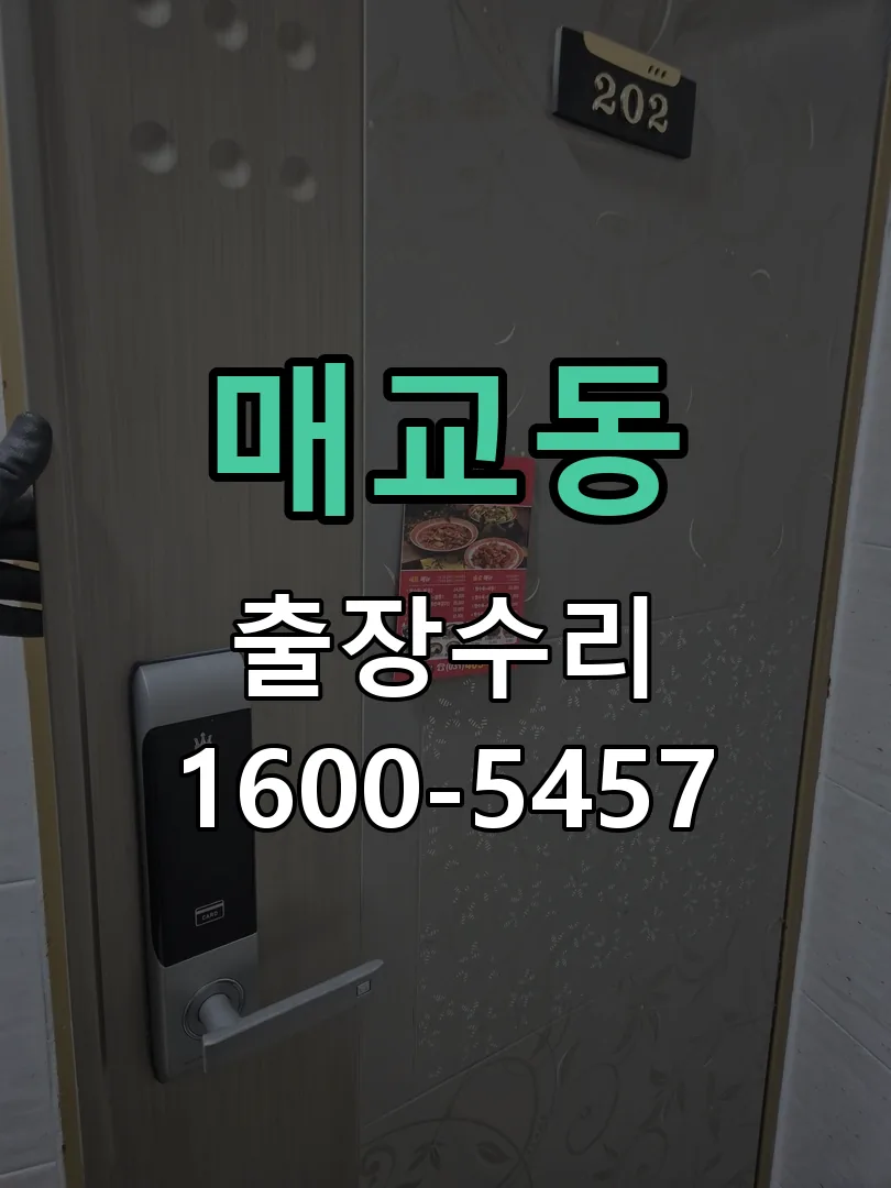 매교동 잠금장치 동작 확인