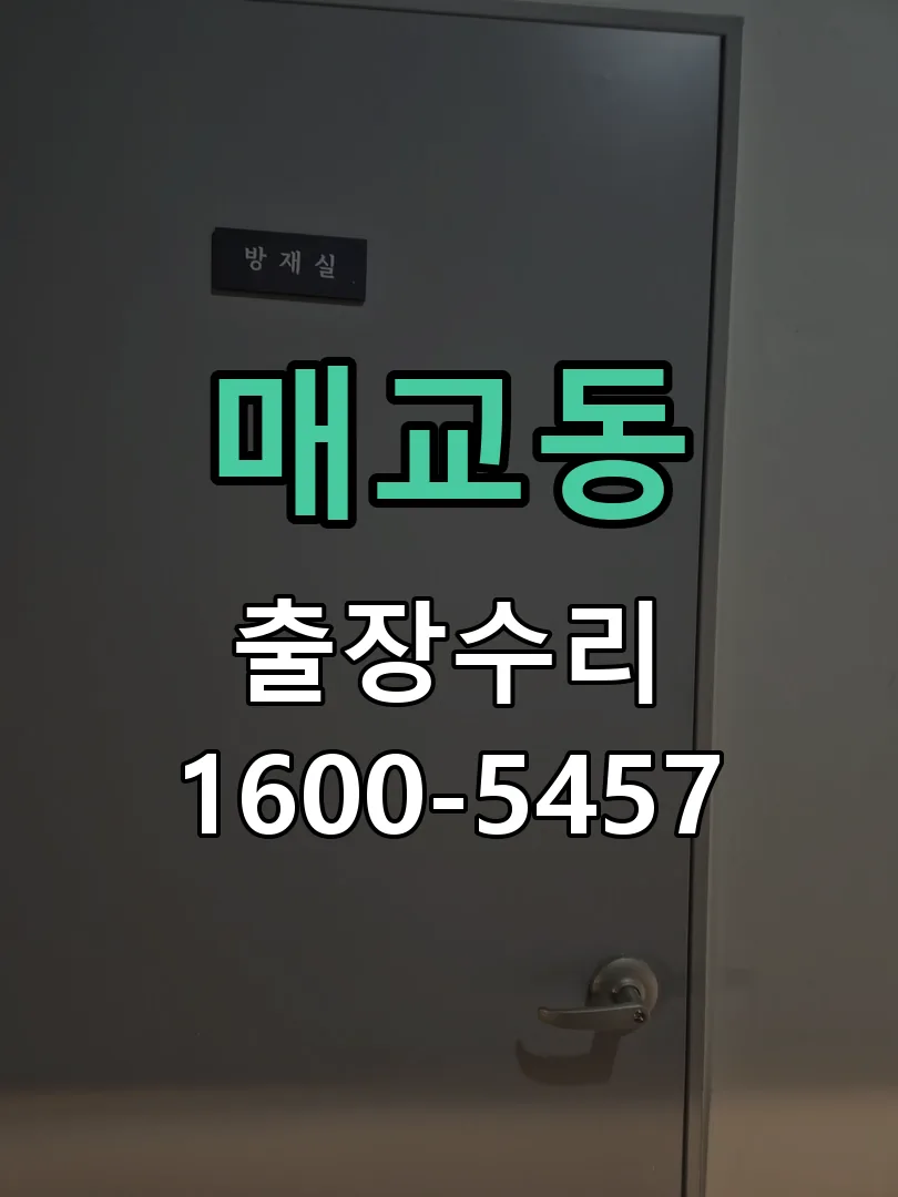 매교동 잠금장치 동작 확인