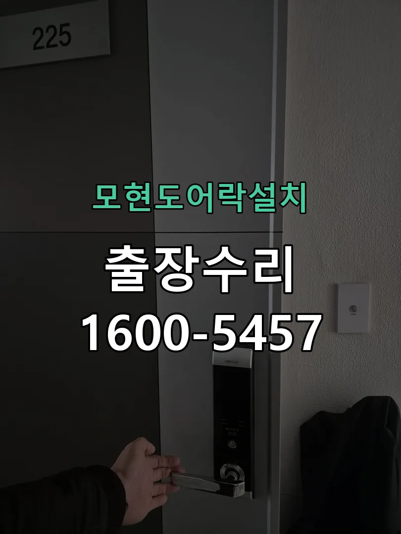 경기 도어락 열쇠 출장 수리