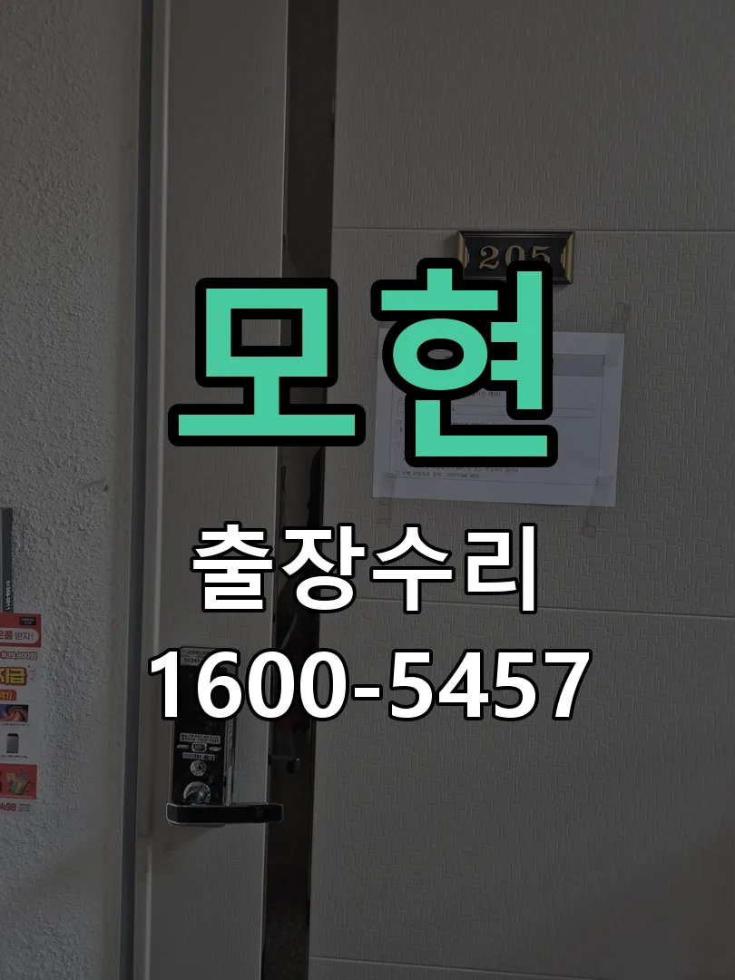 경기 도어락 열쇠 출장 수리