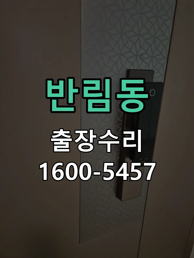 반림동 현장 도착 후 상태 확인