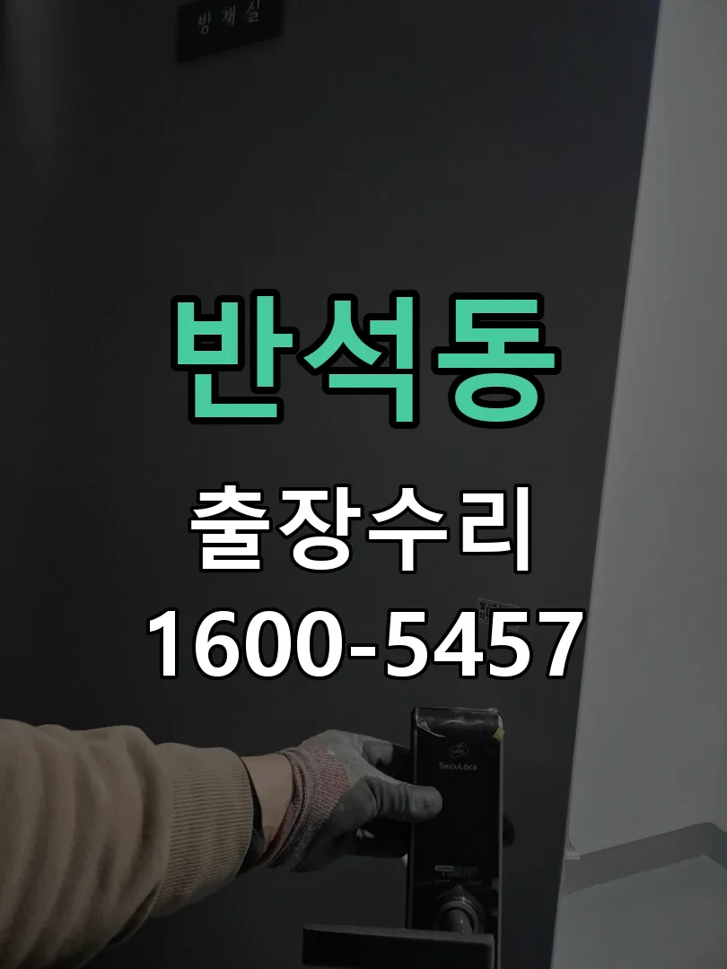 반석동 잠금장치 동작 확인