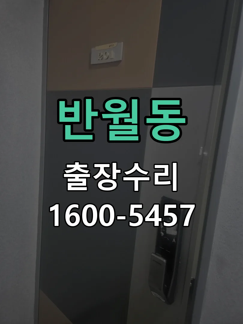 반월동 도어락 열쇠 출장 수리