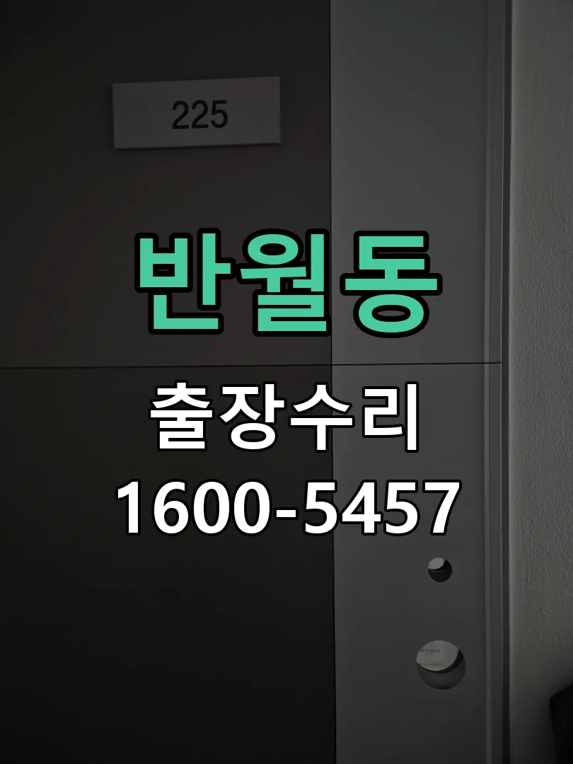 반월동 잠금장치 동작 확인
