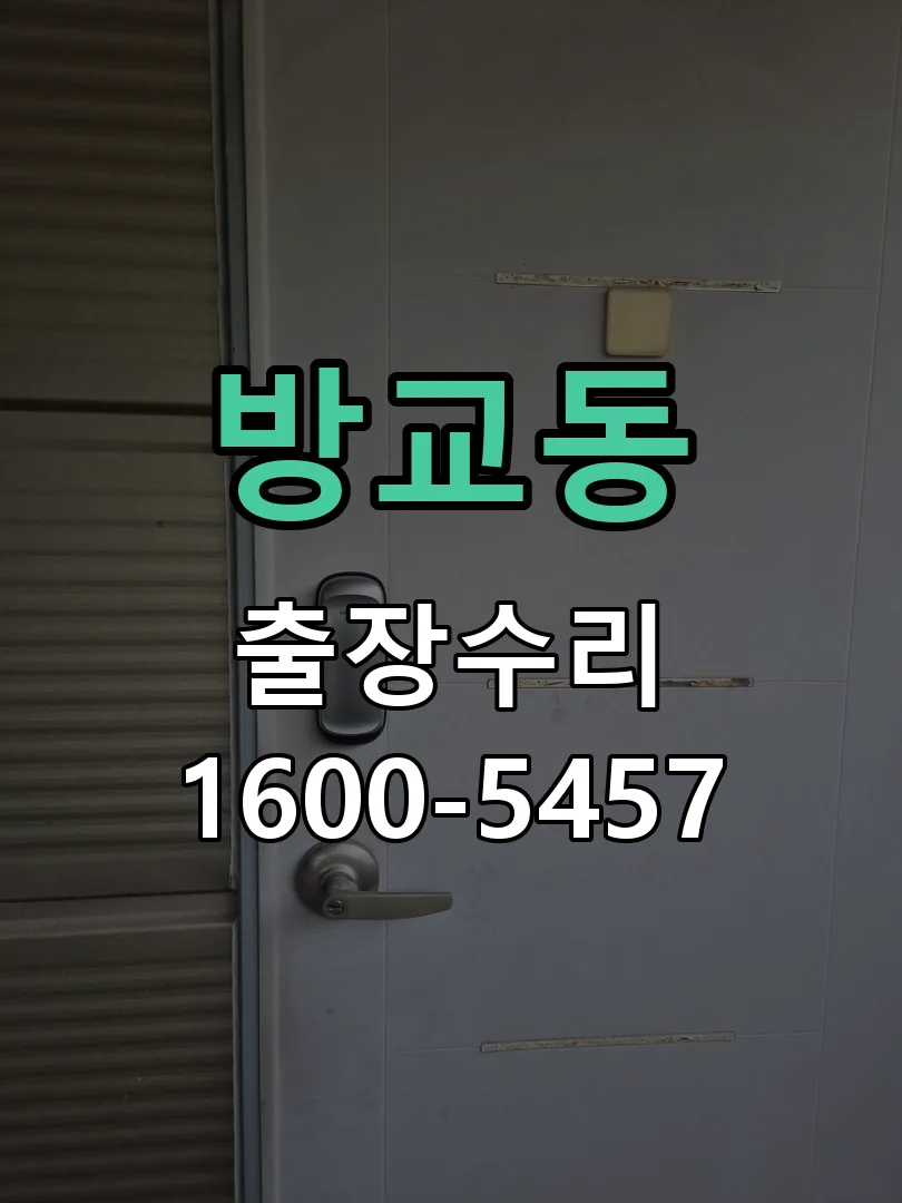 방교동 잠금장치 동작 확인