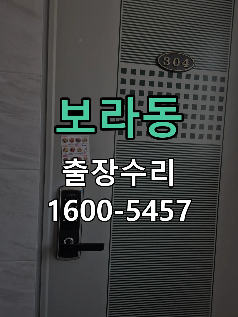 보라동 잠금장치 동작 확인
