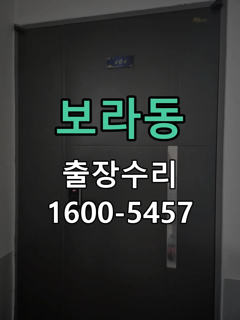 보라동 도어락 열쇠 출장 수리