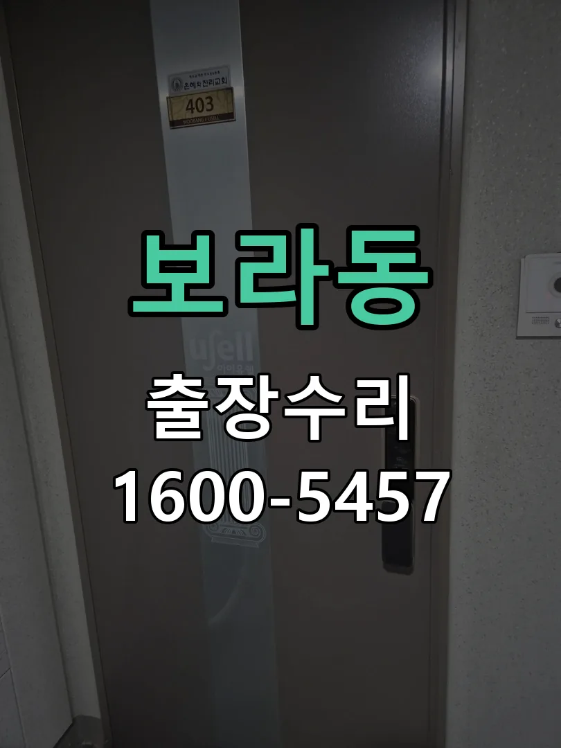 보라동 도어락 열쇠 출장 수리