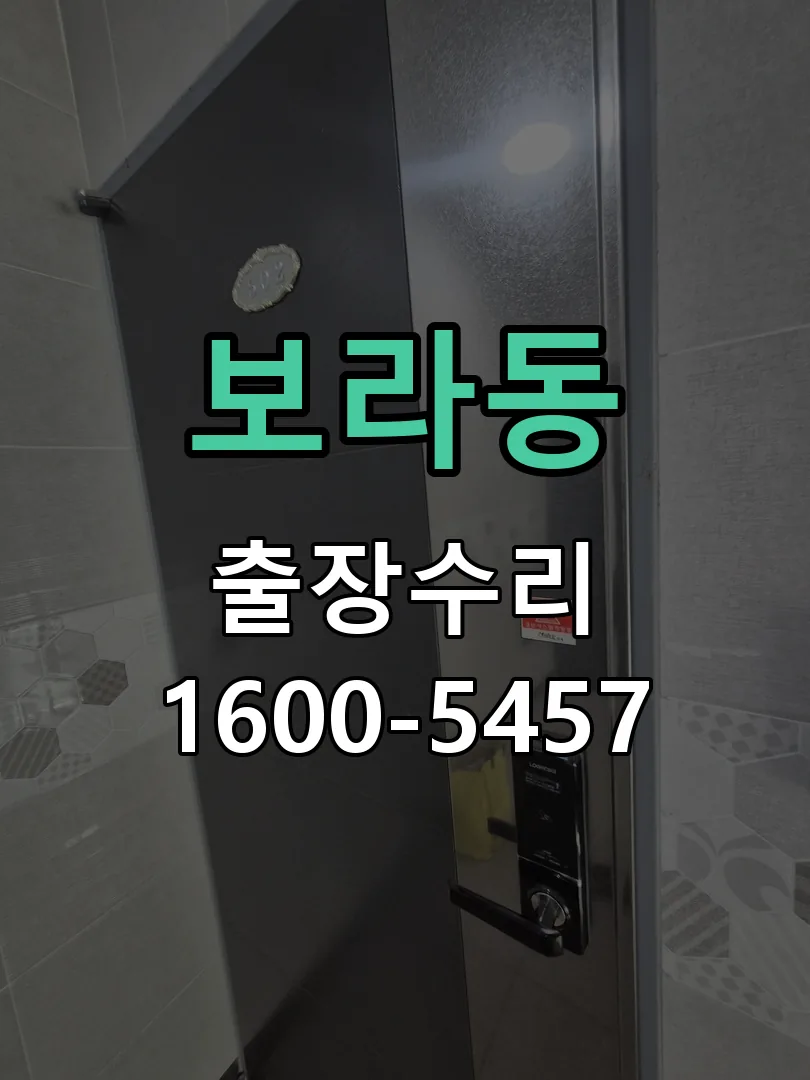 보라동 현장 도착 후 상태 확인