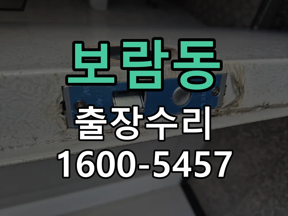 보람동 잠금장치 동작 확인