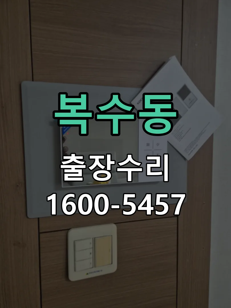 복수동 도어락 열쇠 출장 수리