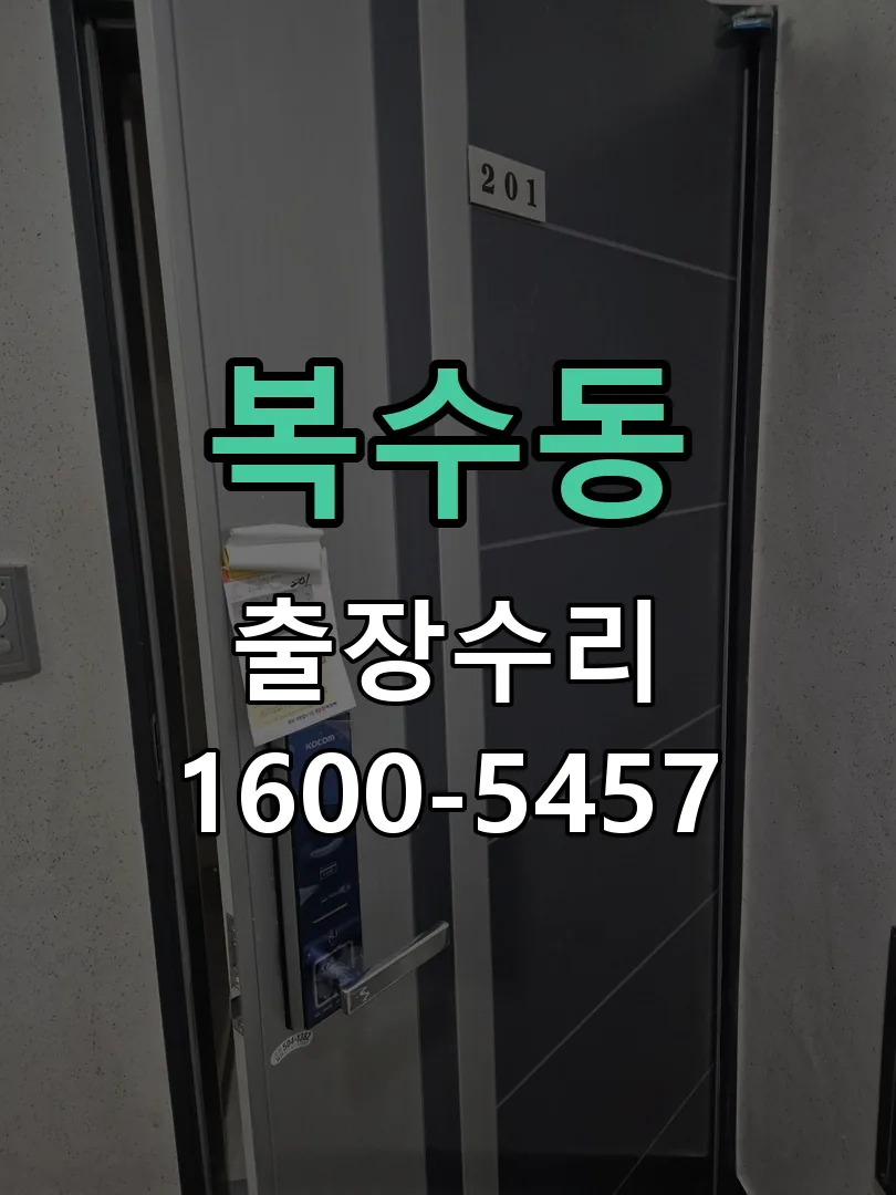 복수동 잠금장치 동작 확인