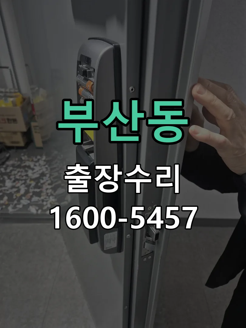 부산동 현장 도착 후 상태 확인