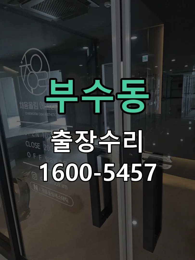 부수동 본체 분리 및 내부 점검