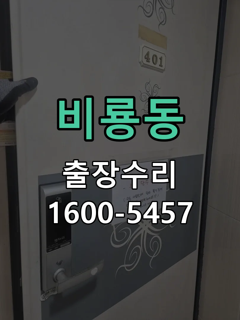 비룡동 도어락 열쇠 출장 수리