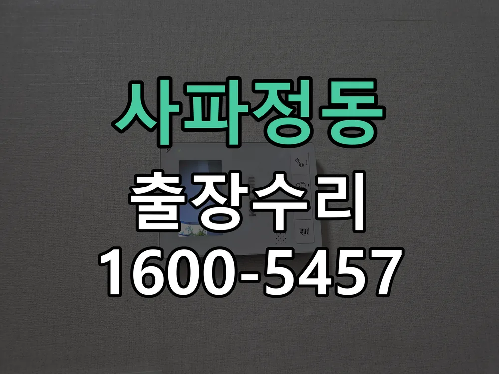 사파정동 도어락 열쇠 출장 수리