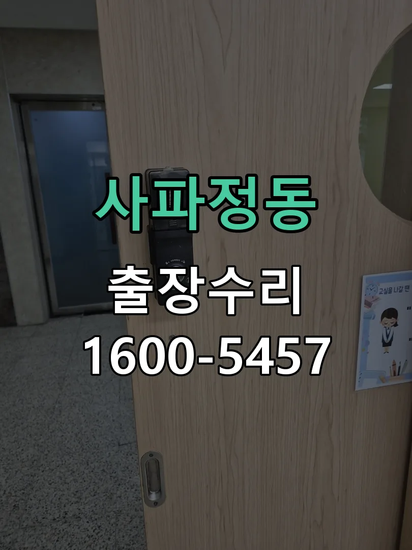 사파정동 현장 도착 후 상태 확인