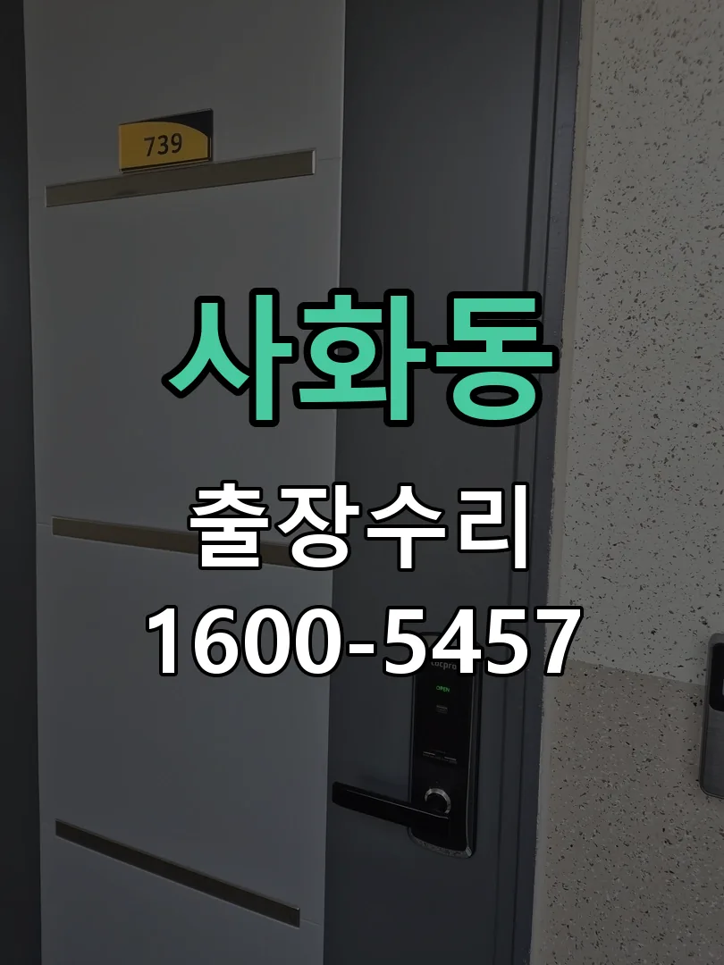 사화동 현장 도착 후 상태 확인