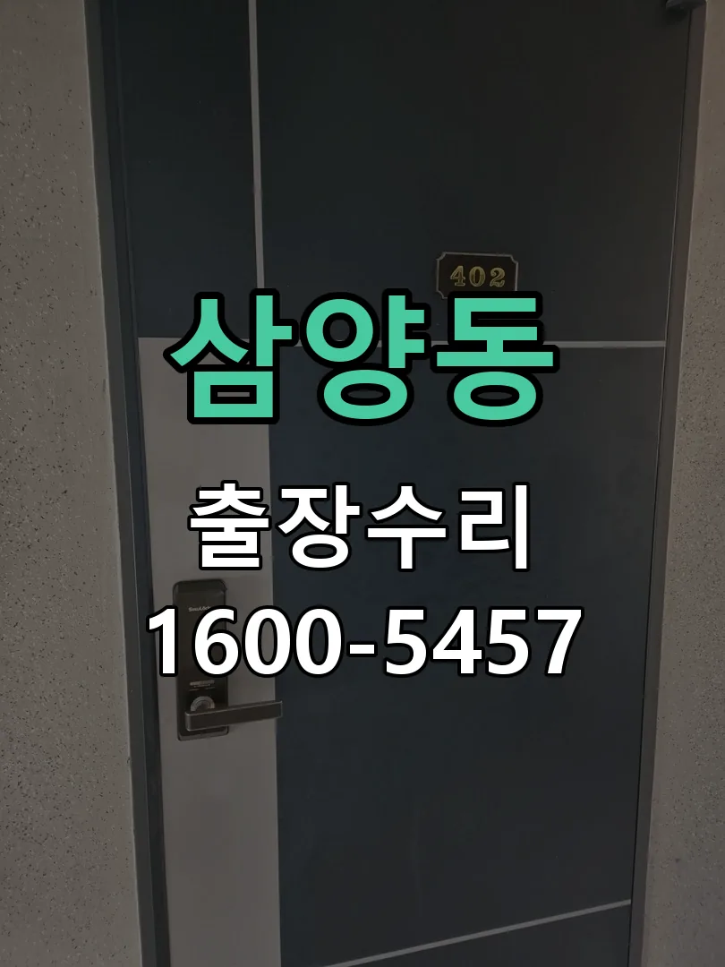 삼양동 잠금장치 동작 확인