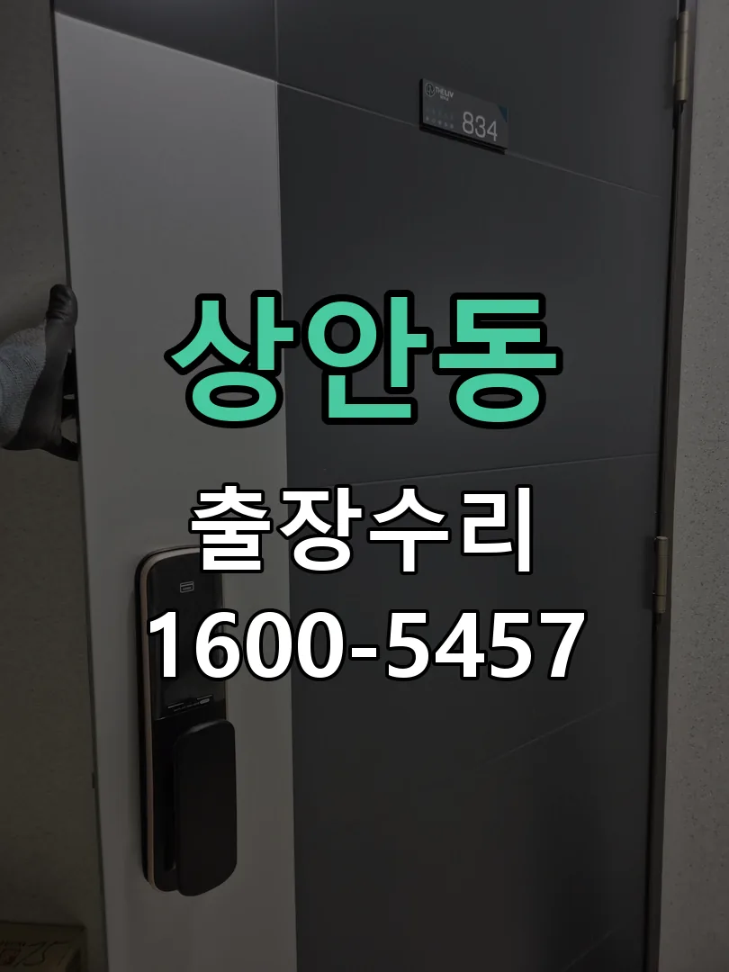 상안동 도어락 열쇠 출장 수리