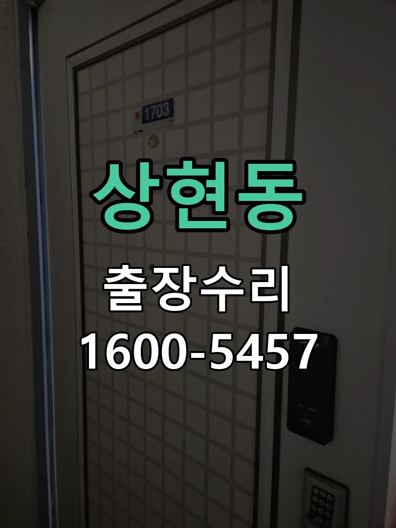 상현동 현장 도착 후 상태 확인