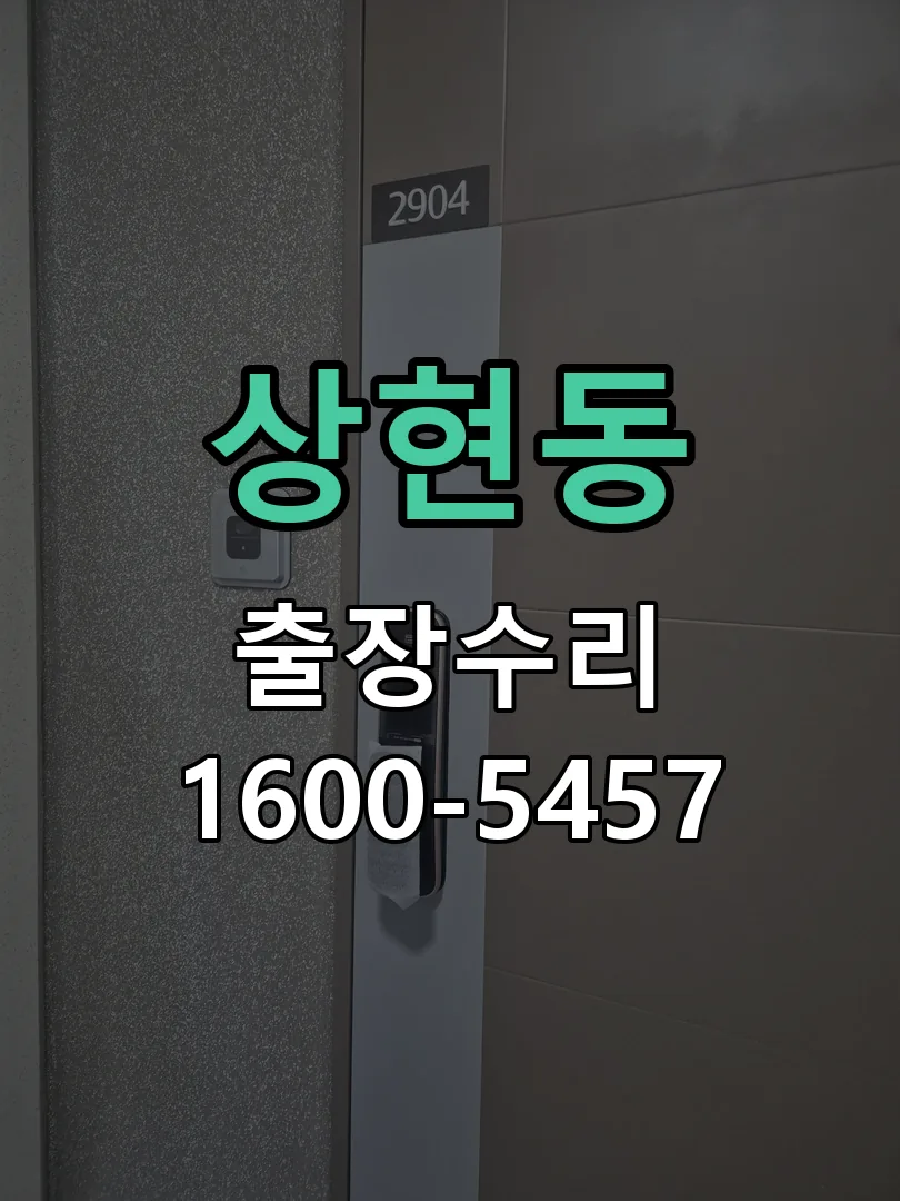 상현동 잠금장치 동작 확인