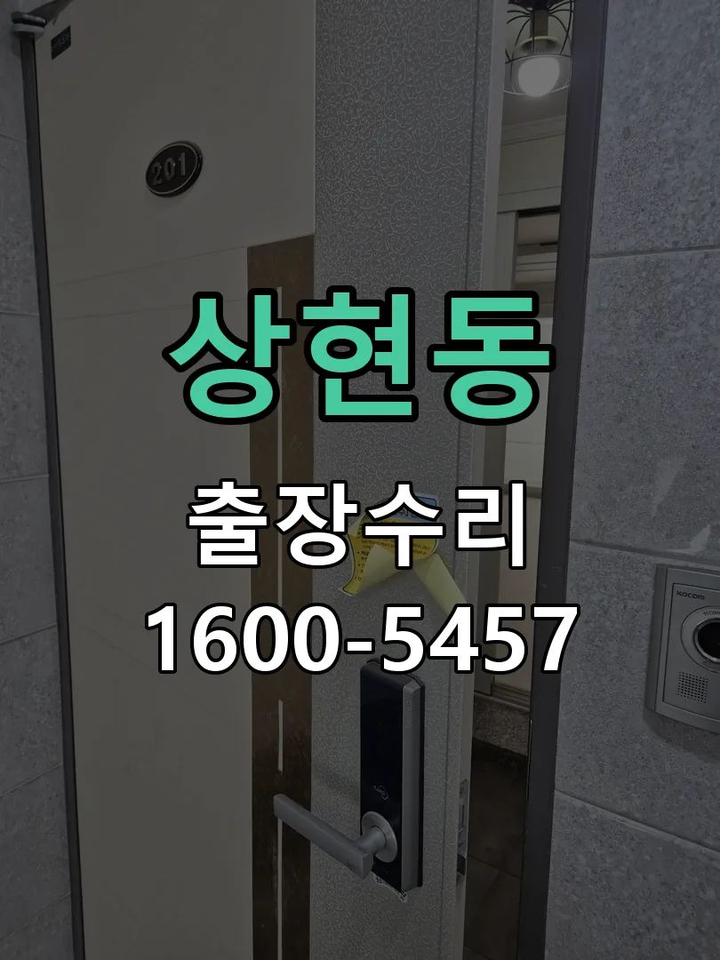 상현동 도어락 열쇠 출장 수리