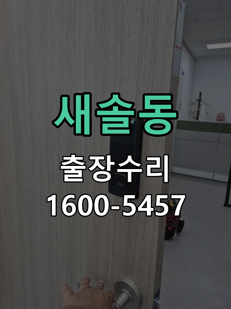 새솔동 도어락 열쇠 출장 수리