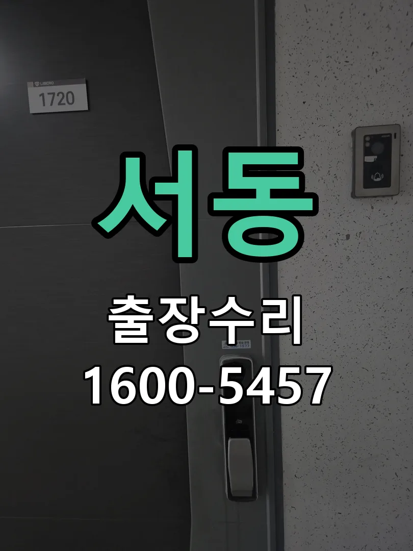 서동 잠금장치 동작 확인