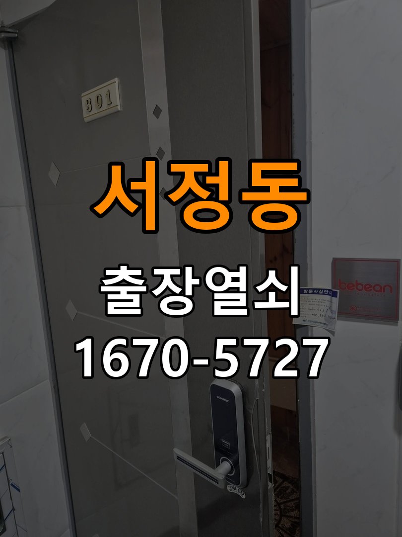 서정동 보조키 특수키 안전고리 추가 설치 작업 완료 후 정상 작동 확인