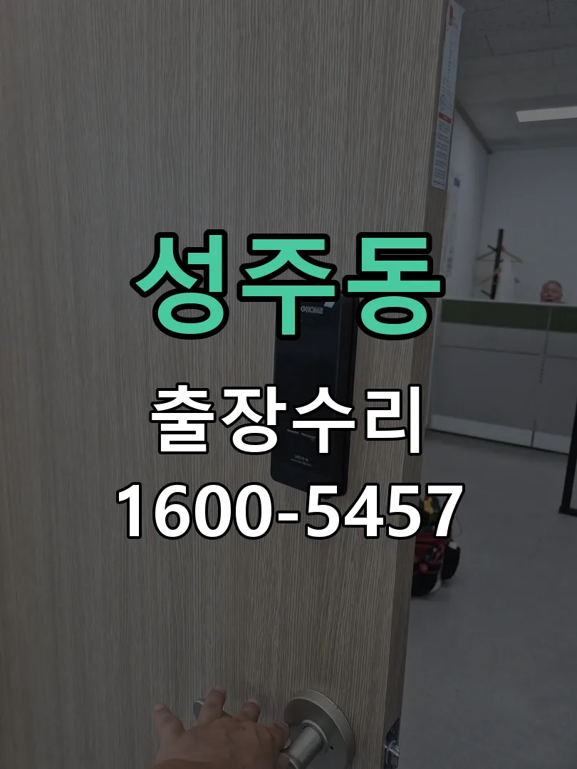 성주동 도어락 열쇠 출장 수리
