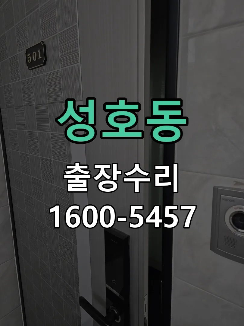 성호동 잠금장치 동작 확인