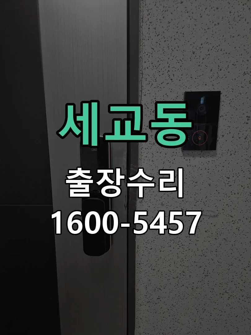 세교동 잠금장치 동작 확인