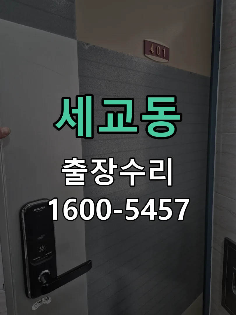 세교동 잠금장치 동작 확인