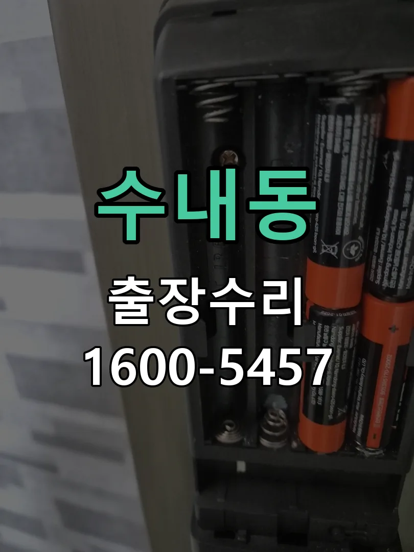 수내동 잠금장치 동작 확인