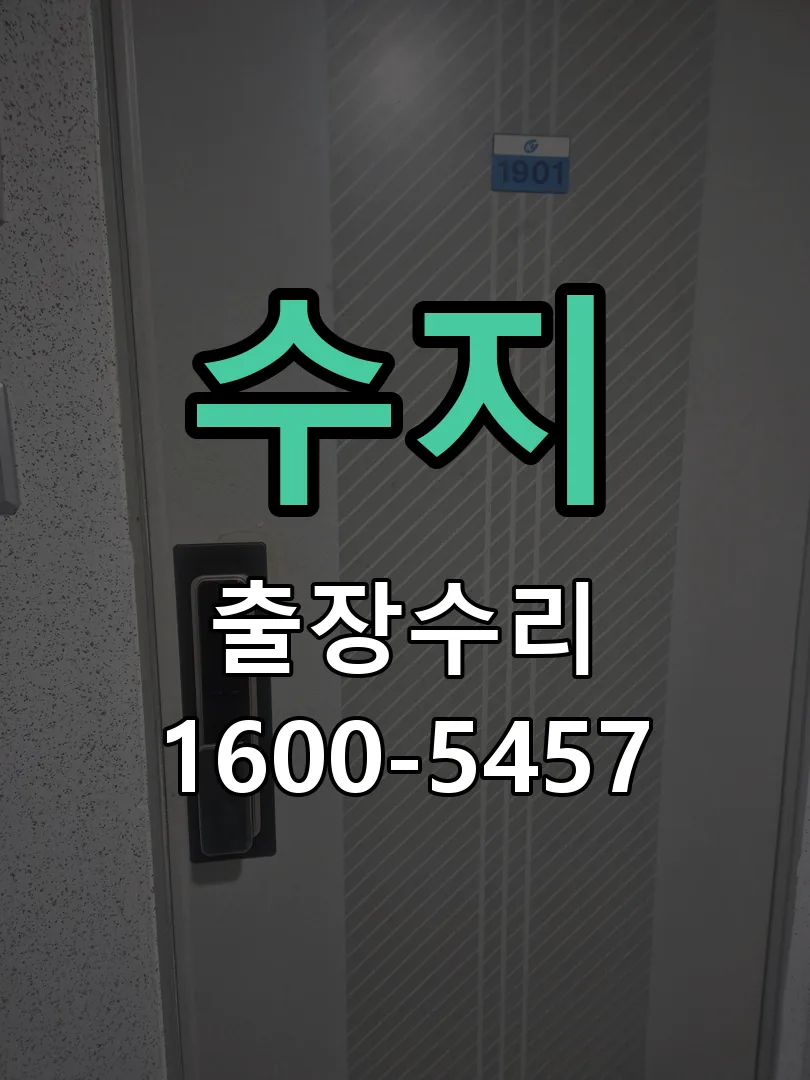 수지 현장 도착 후 상태 확인