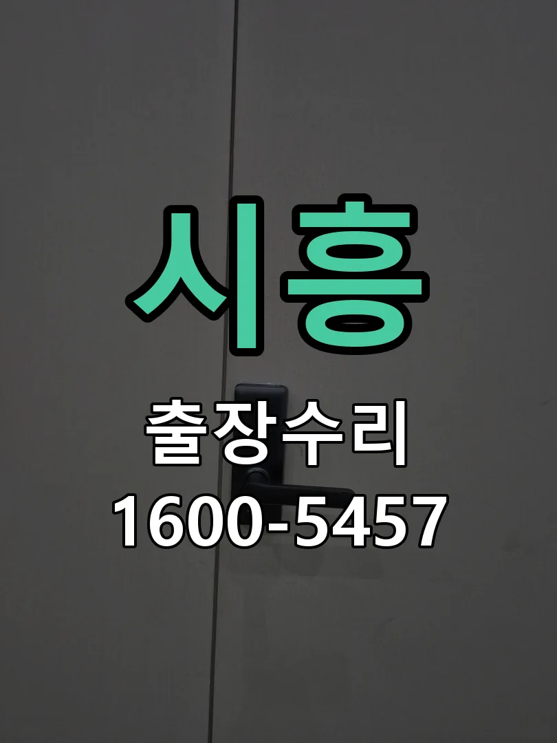 시흥 도어락 열쇠 출장 수리