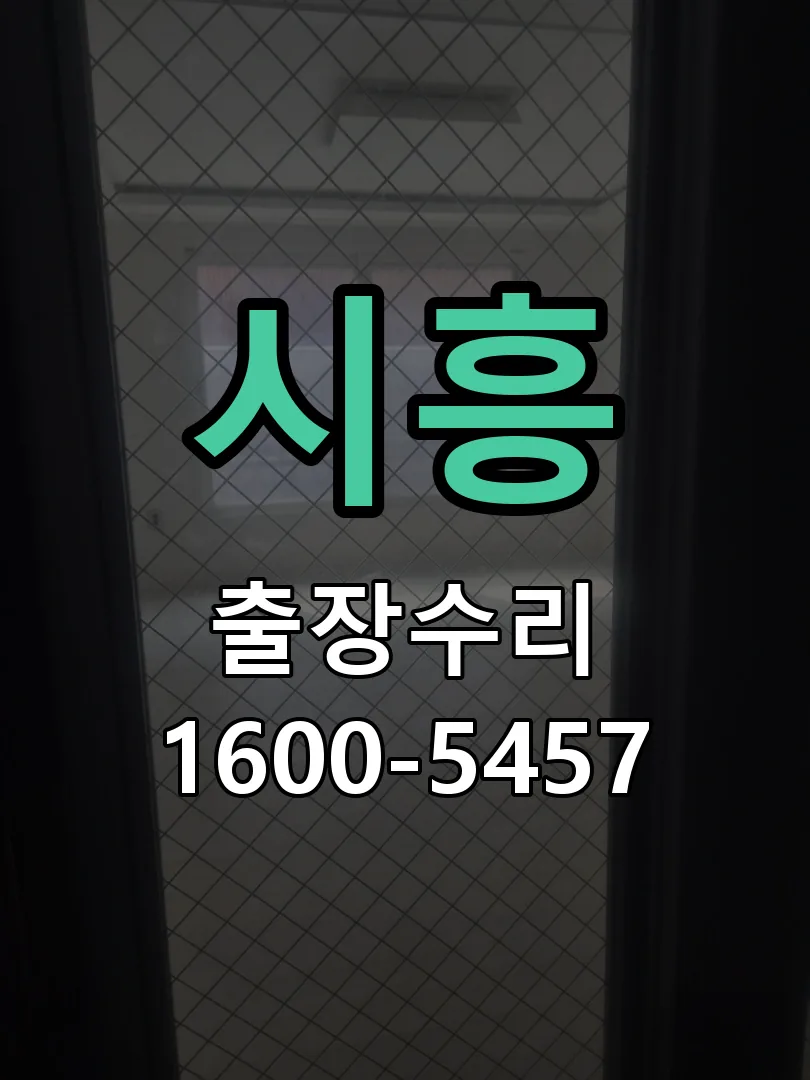 시흥 도어락 열쇠 출장 수리